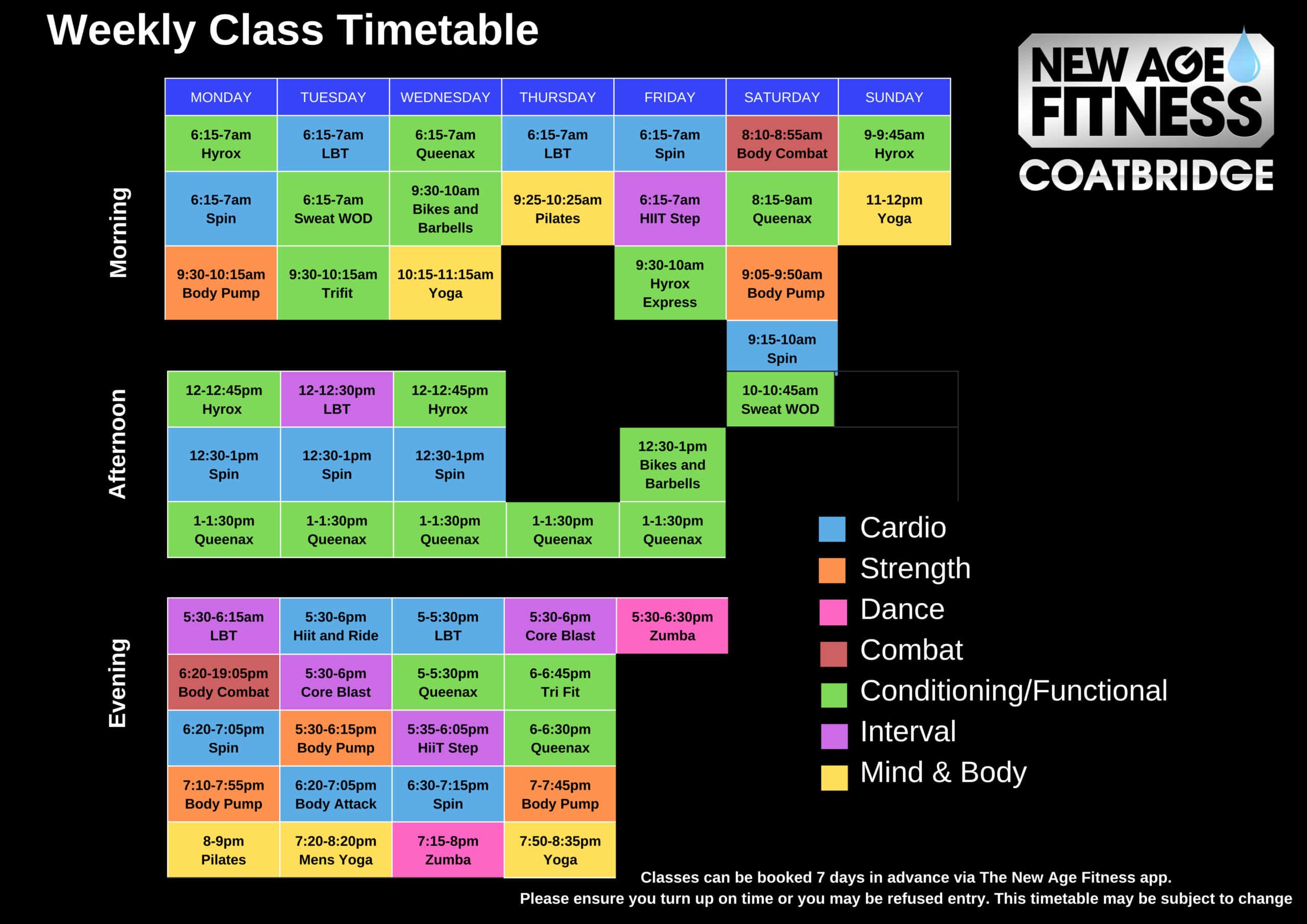 New Age Fitness - Hamilton Timetable New Age Fitness Coatbridge Timetable Apr